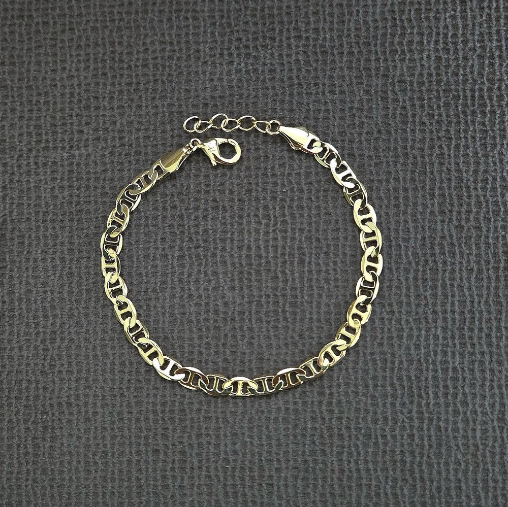 Aquamir Waterproof Gold💛 Flat Mariner⚓️ Link Chain⛓️ Anklet🦶 - NIB - Picture 2 of 15